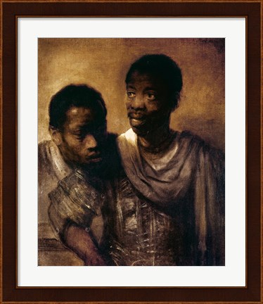 Framed Two Negroes, 1661 Print