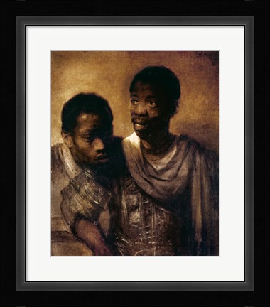 Framed Two Negroes, 1661 Print