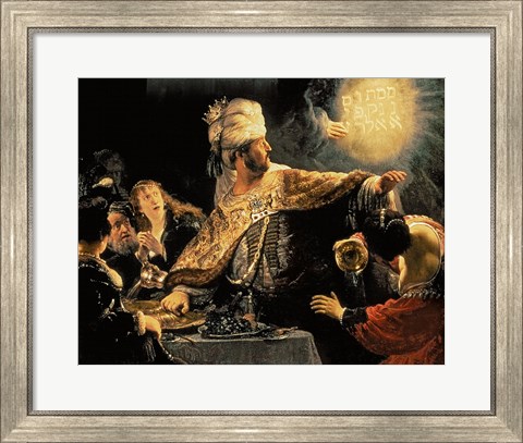Framed Belshazzar&#39;s Feast c.1636 Print
