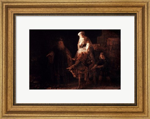 Framed Departure of the Shemanite Wife Print