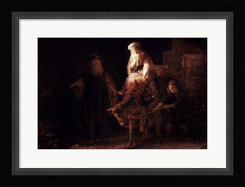 Framed Departure of the Shemanite Wife Print