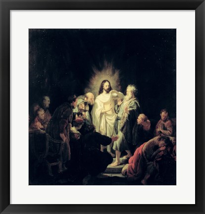Framed Incredulity of St. Thomas Print