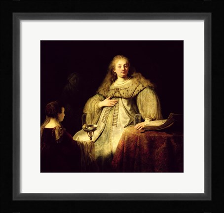 Framed Artemisia, 1634 Print