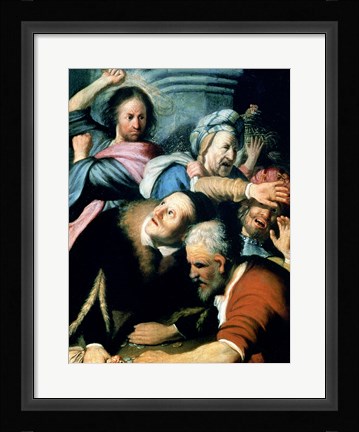Framed Christ Driving the Moneychangers from the Temple, 1626 Print