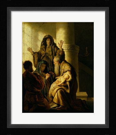 Framed Simeon and Hannah in the Temple, c.1627 Print