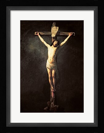 Framed Christ on the Cross Print
