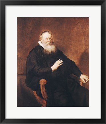 Framed Portrait of Pastor Eleazer Swalmius Print
