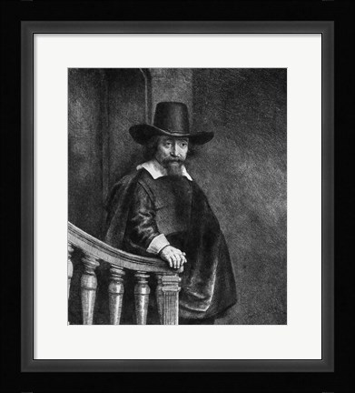 Framed Ephraim Bonus, known as 'The Jew with the Banister' Print