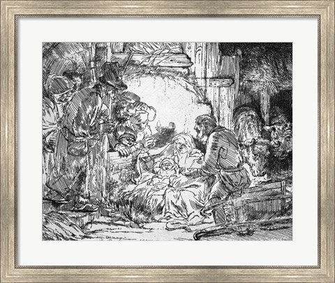 Framed Nativity, 1654 Print