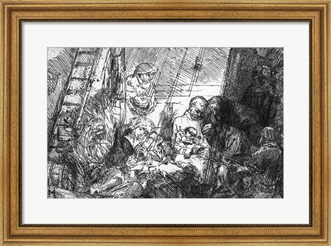 Framed Circumcision, 1654 Print