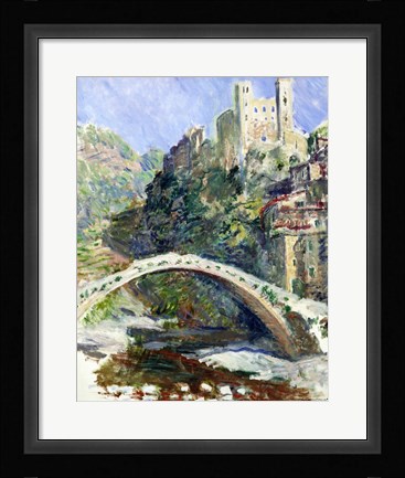 Framed Castle of Dolceacqua, 1884 Print