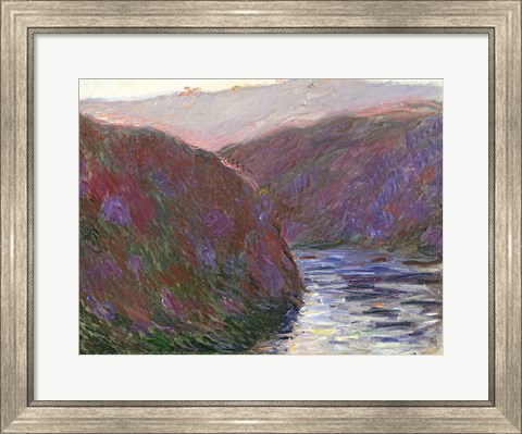 Framed Creuse Valley, Evening Effect, 1889 Print