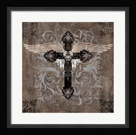 Framed Cross II Print