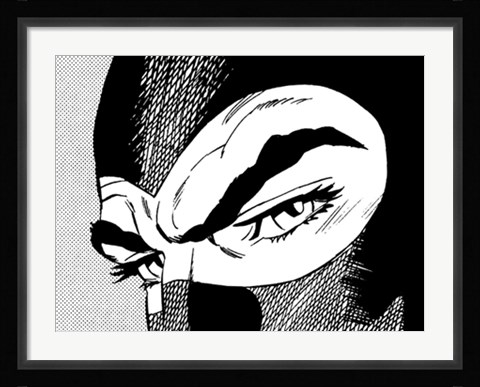 Framed Lo sguardo di Diabolik Print
