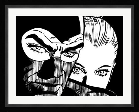 Framed Insieme nella notte Print