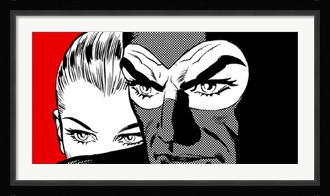 Framed Eva &amp; Diabolik Print