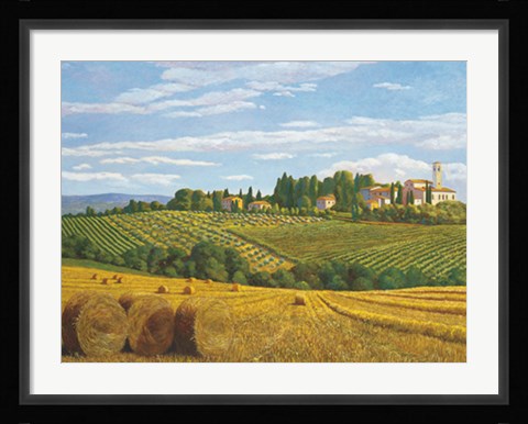Framed Campo in Toscana Print