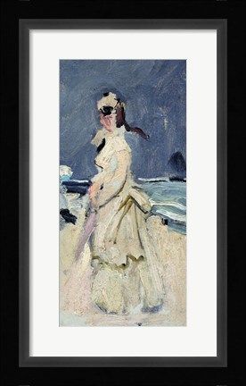 Framed Camille on the Beach Print