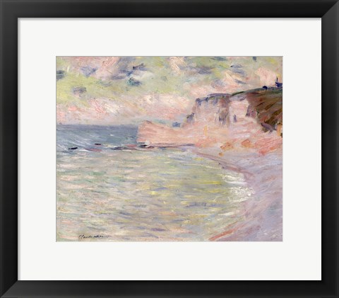 Framed Cliffs and the Porte d&#39;Amont, Morning Effec Print