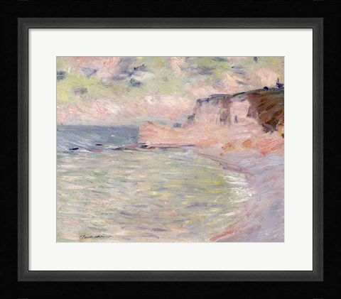Framed Cliffs and the Porte d'Amont, Morning Effec Print