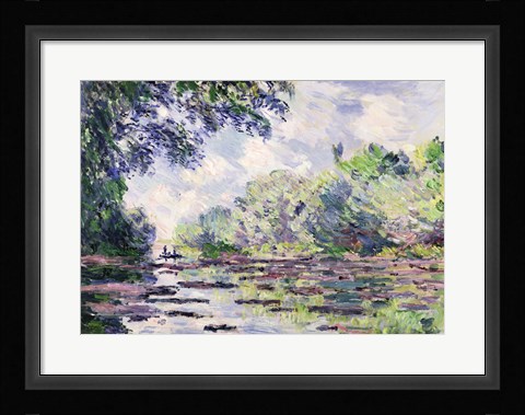 Framed Seine at Giverny, 1885 Print