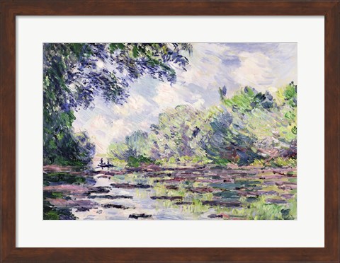 Framed Seine at Giverny, 1885 Print