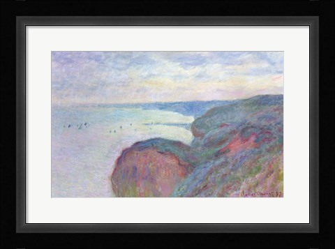 Framed Cliffs near Dieppe, 1897 Print