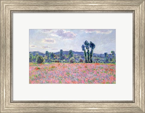 Framed Poppy Field, 1887 Print