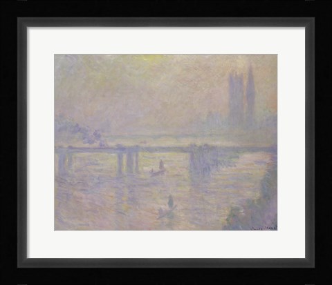Framed Charing Cross Bridge, 1902 Print