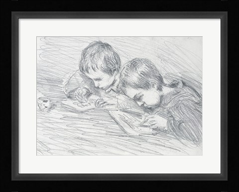 Framed Jean-Pierre Hoschede Print