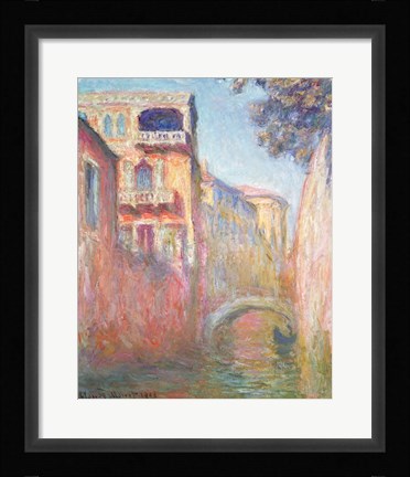 Framed Venice - Rio de Santa Salute, 1908 Print
