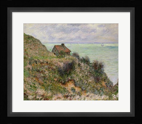 Framed Customs Officers' Hut at Pourville, 1882 Print