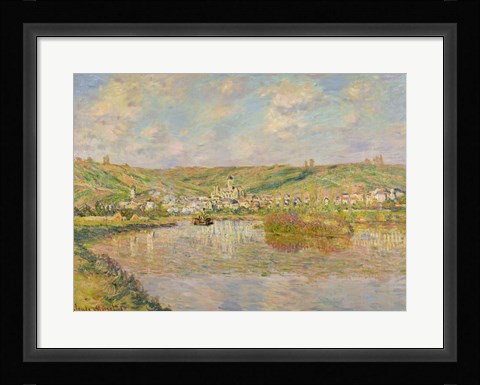 Framed Late Afternoon, Vetheuil, 1880 Print