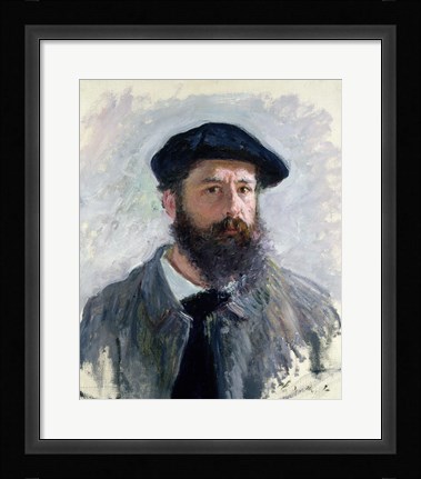 Framed Self Portrait with a Beret, 1886 Print