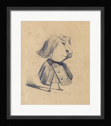 Framed Alexandre Ursule Cellerier Print