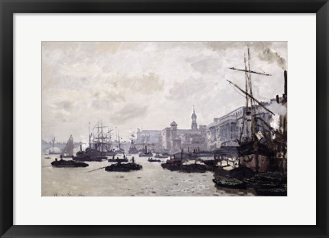 Framed Thames at London Print