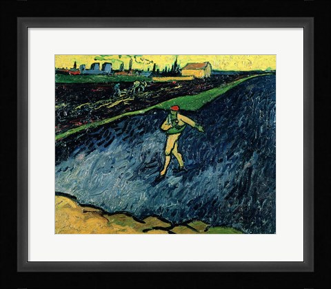 Framed Sower, 1888 - walking Print