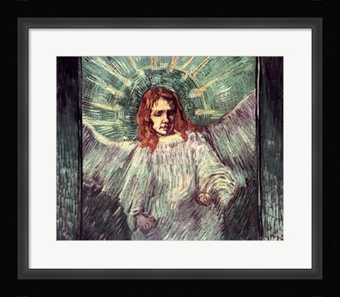 Framed Head of an Angel, after Rembrandt, 1889 Print