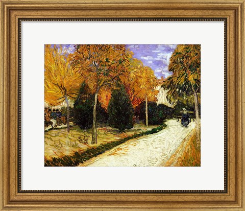 Framed Path in the Park at Arles, 1888 Print