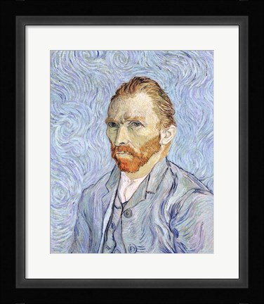 Framed Self portrait, 1889 Print