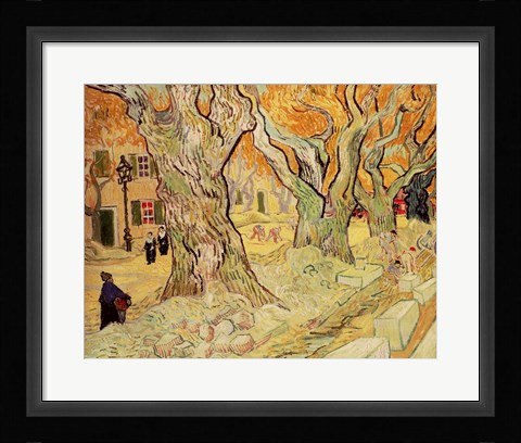 Framed Road Menders, 1889 Print