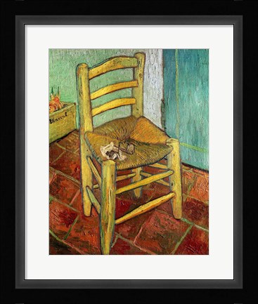 Framed Vincent's Chair, 1888 Print