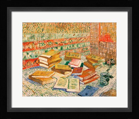 Framed Yellow Books, 1887 Print