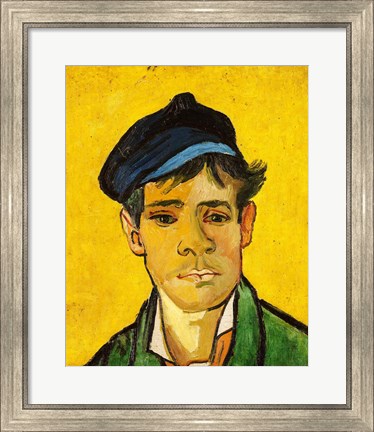 Framed Young Man with a Hat, 1888 Print