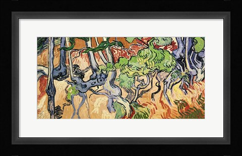 Framed Tree roots, 1890 Print
