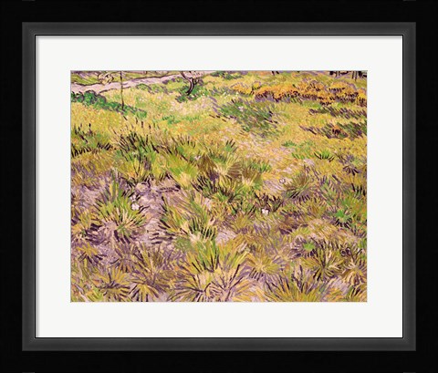 Framed Meadow with Butterflies, 1890 Print