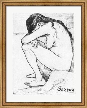 Framed Sorrow, 1882 Print