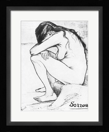 Framed Sorrow, 1882 Print