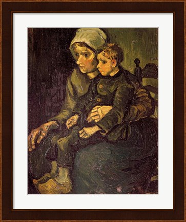 Framed Mother and Child, 1885 Print