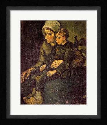 Framed Mother and Child, 1885 Print